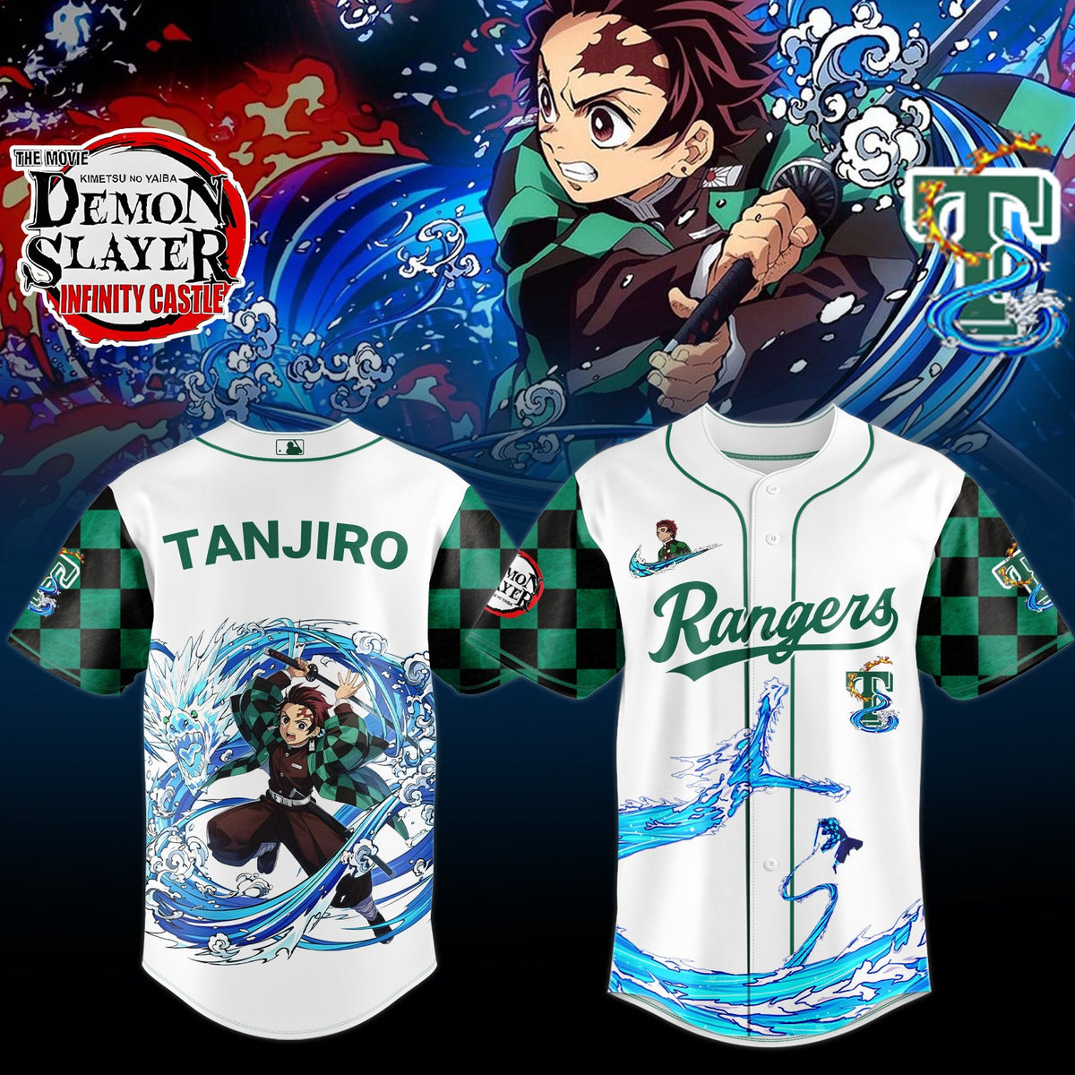 Texas Rangers _ Limited Edition Demon Slayer Jersey 2025