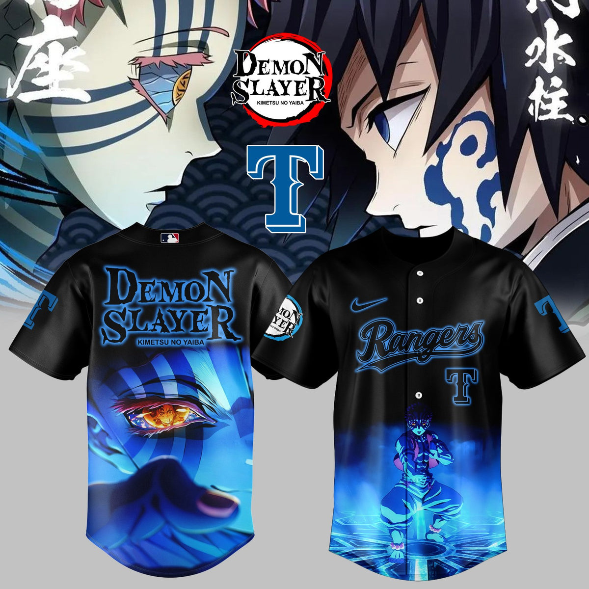 Texas Rangers _ Limited Edition Demon Slayer Jersey 2025