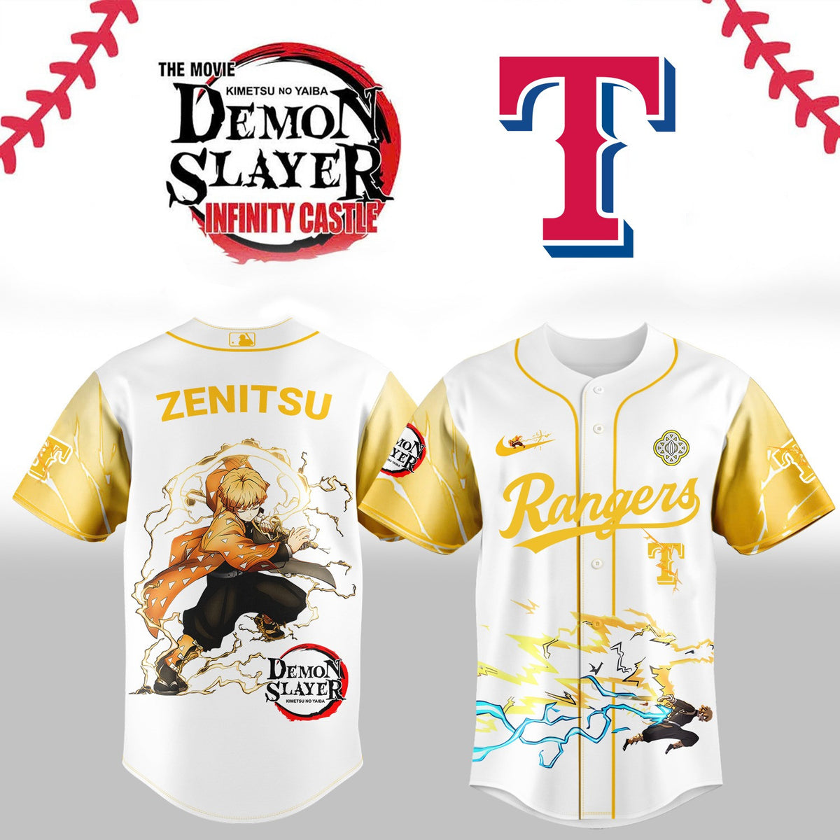 Texas Rangers _ Limited Edition Demon Slayer Jersey 2025