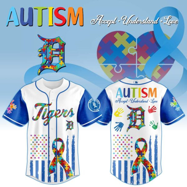 Detroit Tigers × Special Autism Awareness Month Limited Edition Jersey