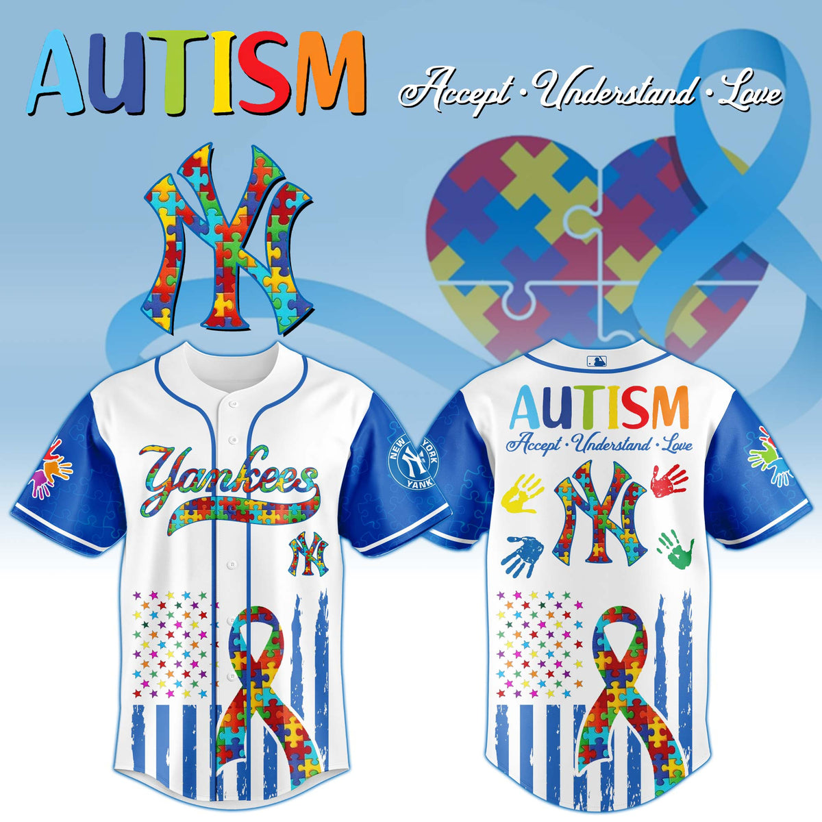 New York Yankees × Special Autism Awareness Month Limited Edition Jersey