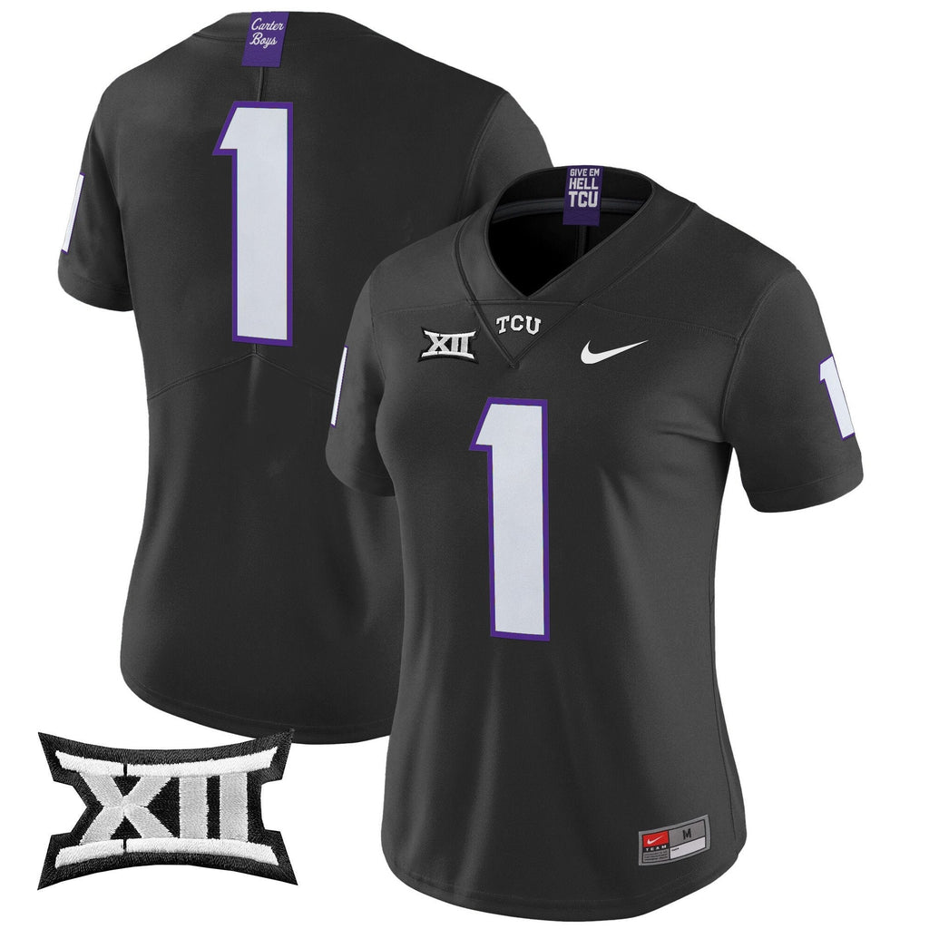 Women's TCU Horned Frogs 2024 Vapor Limited Jersey - All stitched