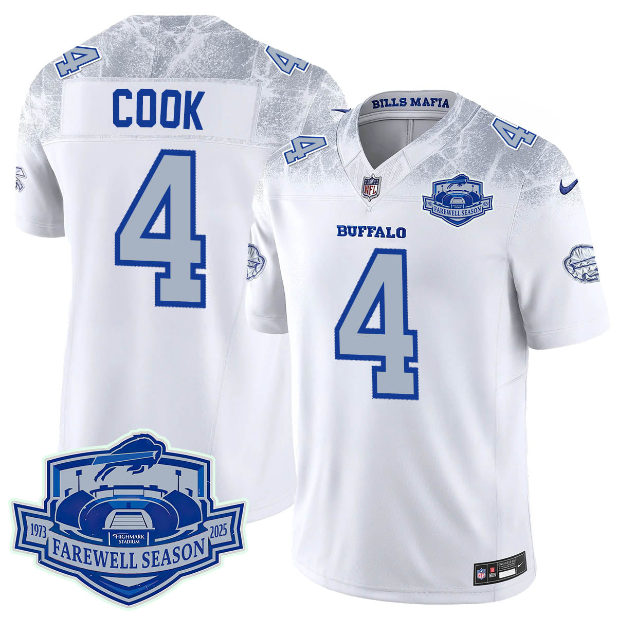 Buffalo Bills 2025 Jersey All Stitched - Farewell to Highmark Stadium