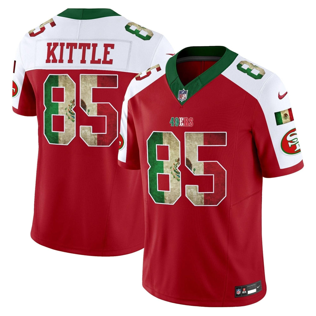 49ers Mexico Vapor Limited Jersey V4 - All Stitched
