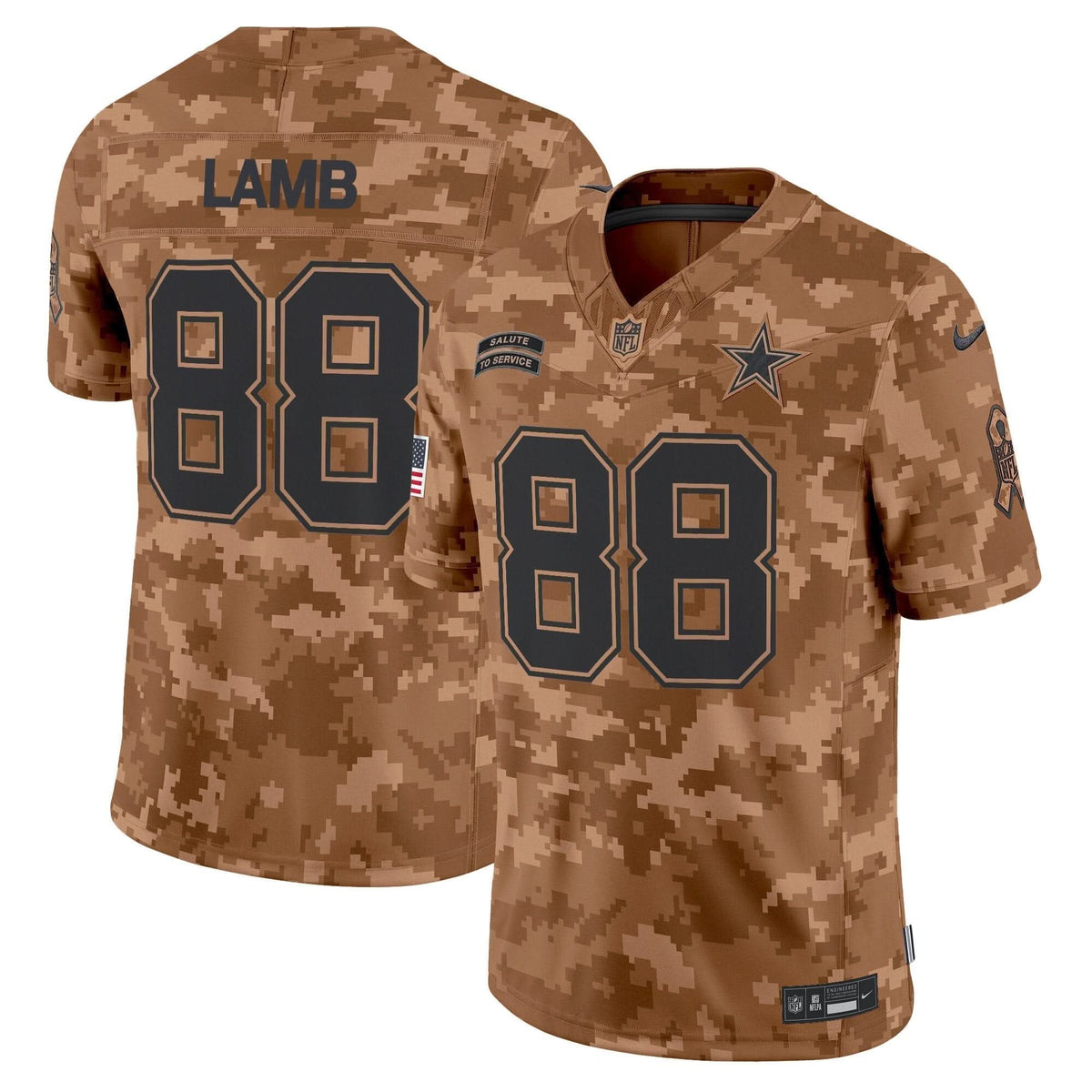 Dallas Cowboys 2024 Salute to Service Vapor Limited Jersey - All stitched