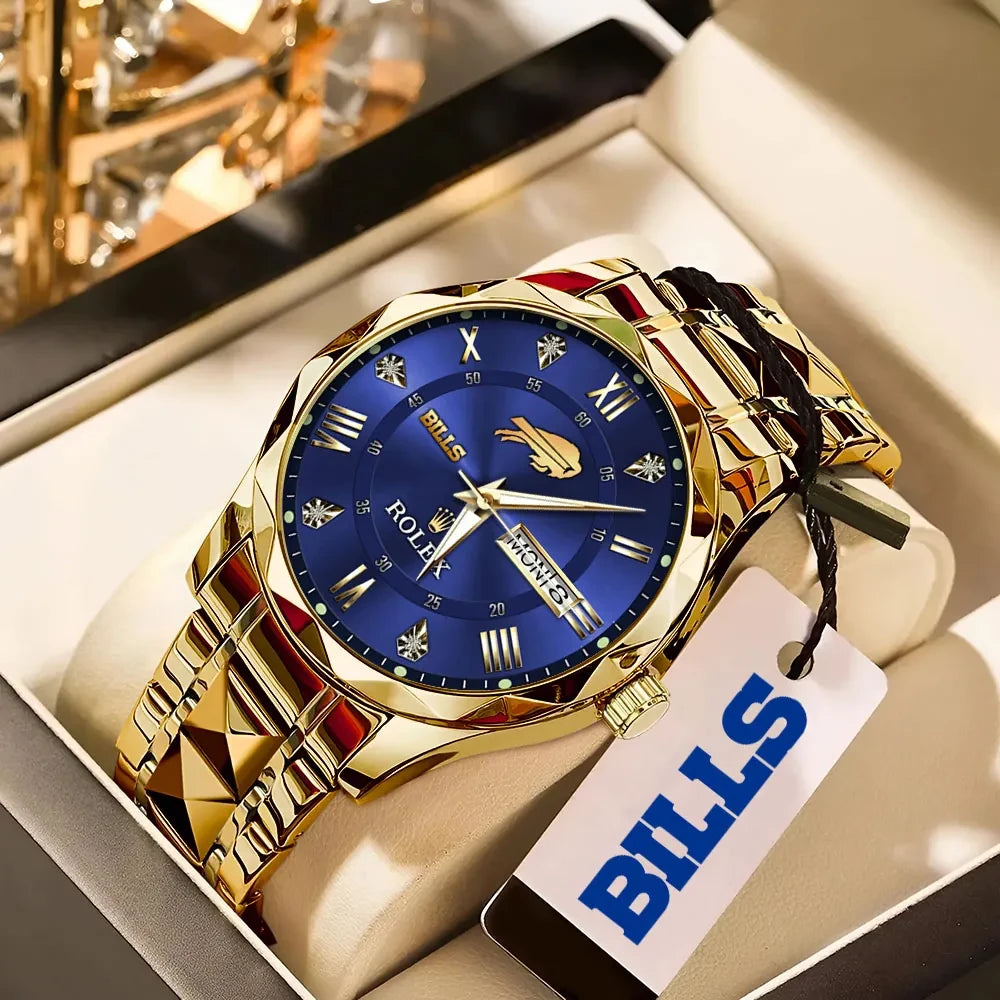Buffalo Bills x Rolex Alloy Luxury Quartz Watch
