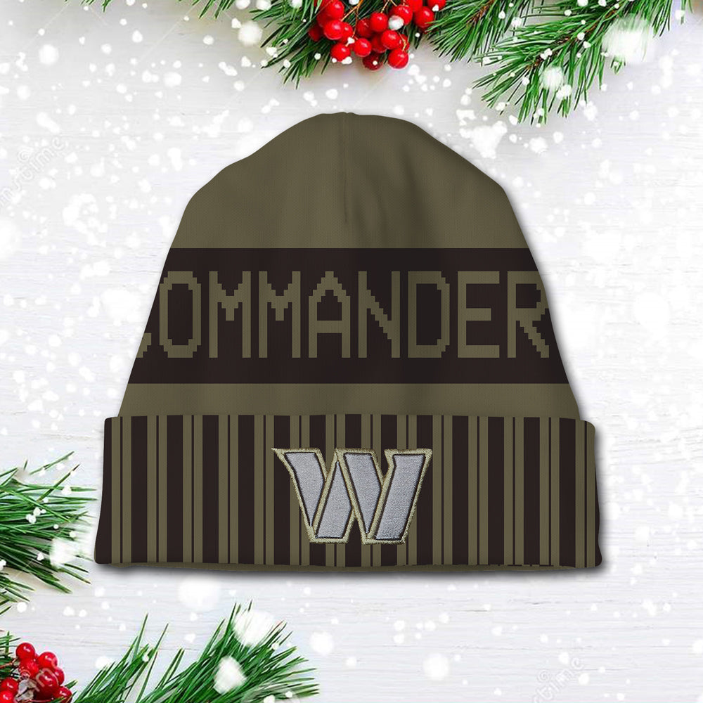 Washington Commanders 2025 Salute to Service Beanie Hat