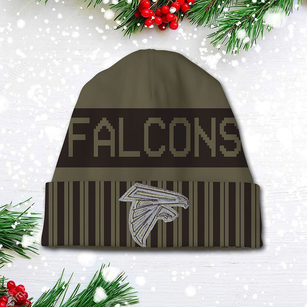 Atlanta Falcons 2025 Salute to Service Beanie Hat