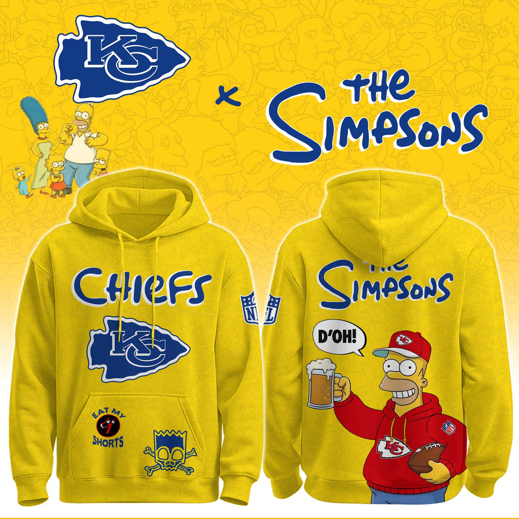 Chiefs x The Simpsons Crossover Hoodie