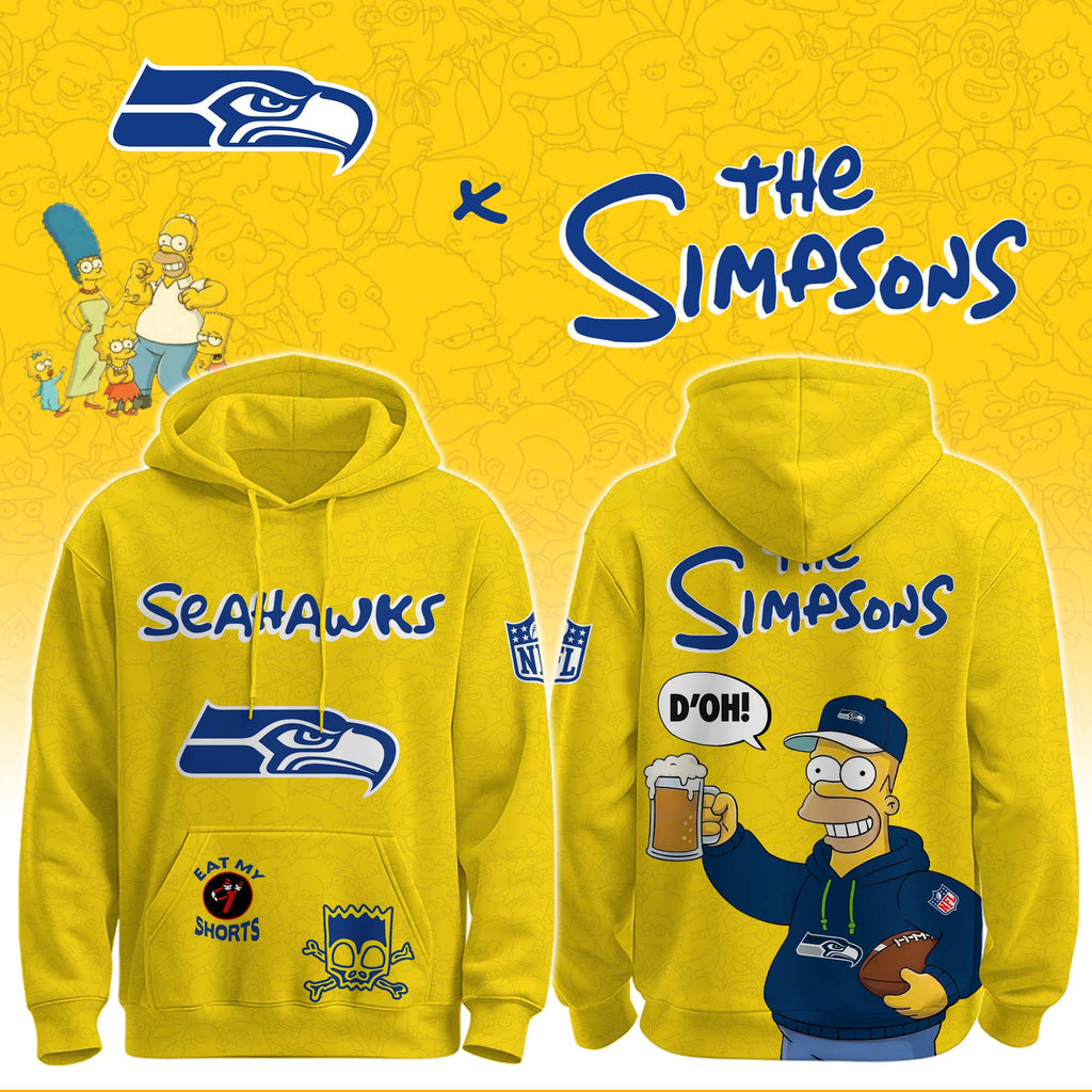 Seahawks x The Simpsons Crossover Hoodie