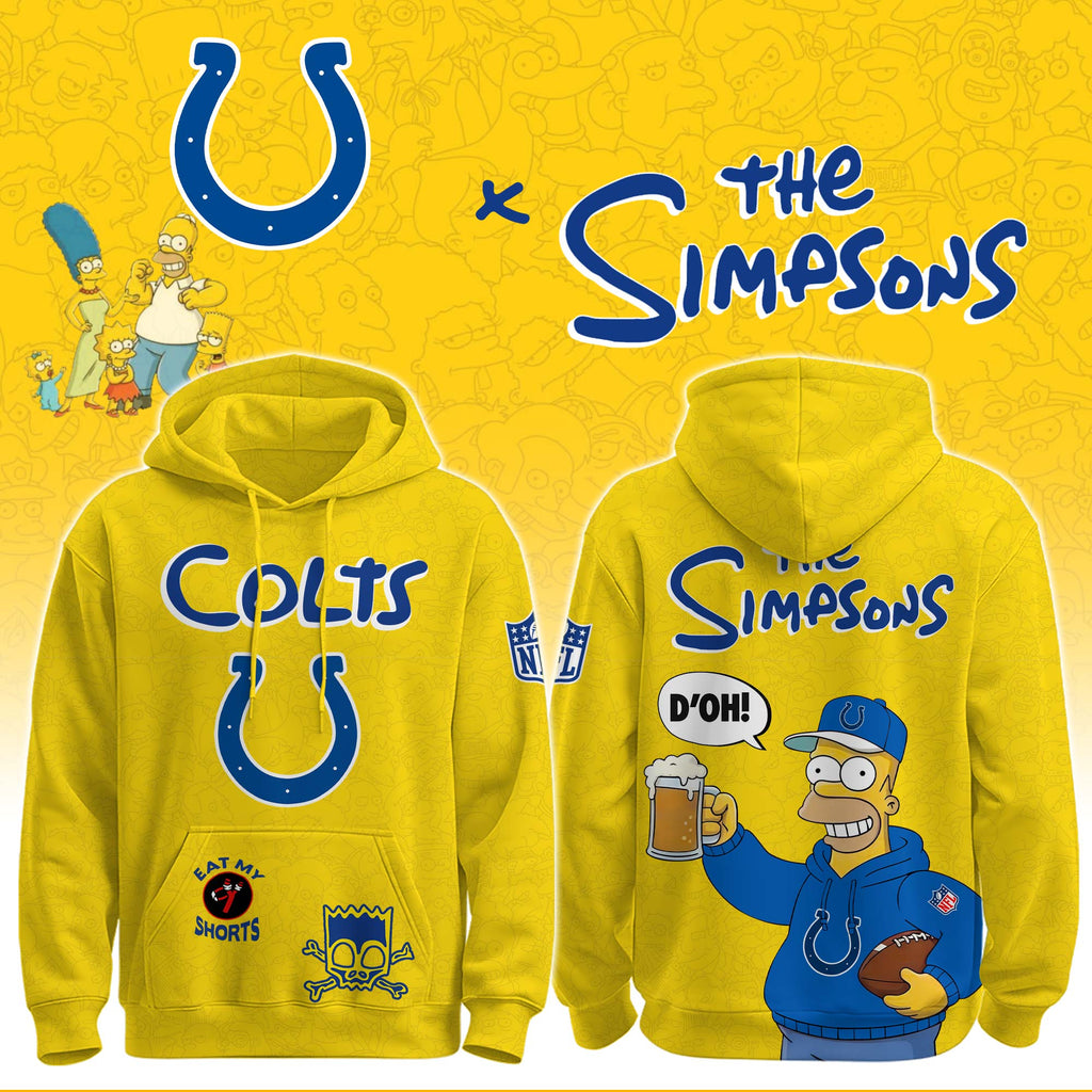 Colts x The Simpsons Crossover Hoodie