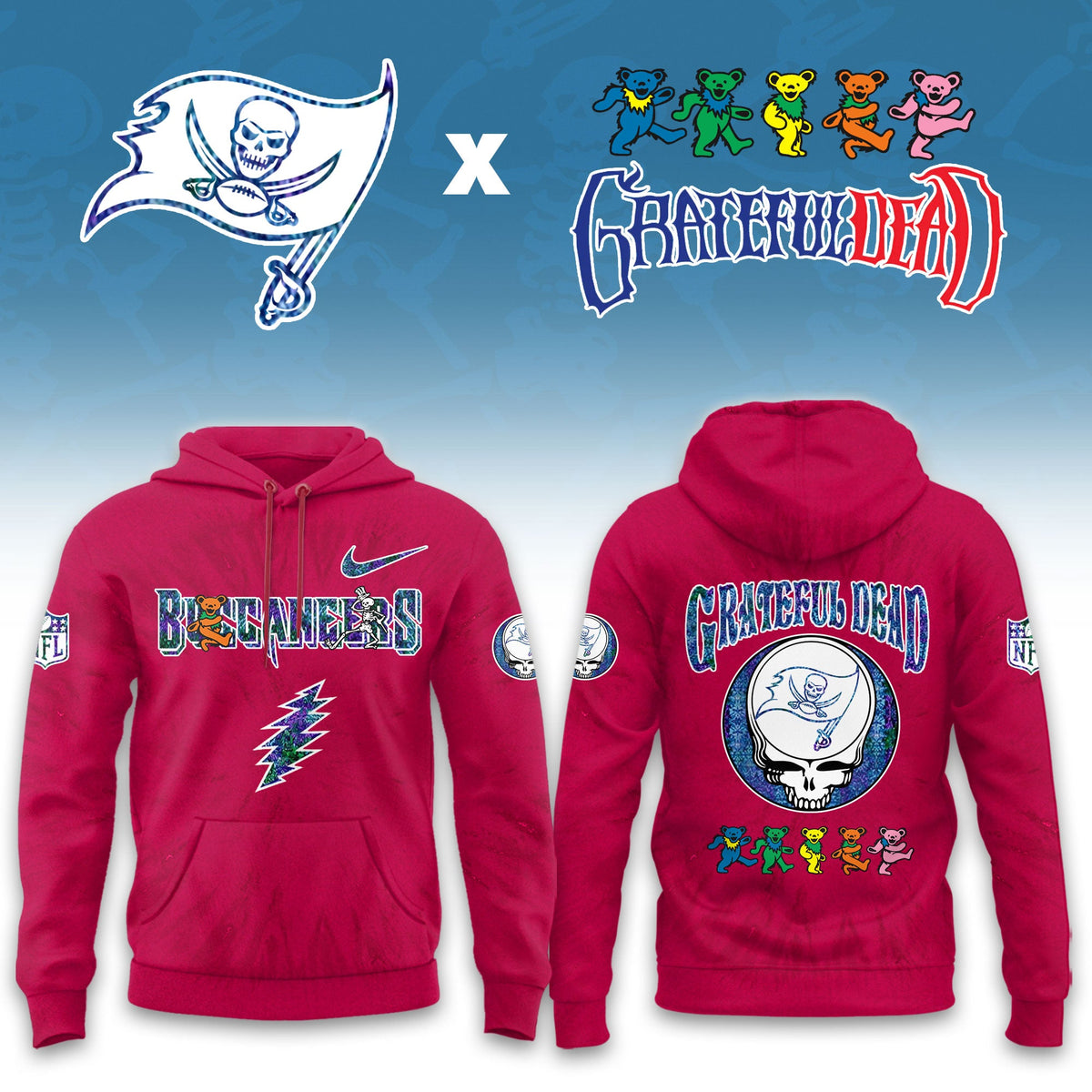 ...Tampa Bay Buccaneers Grateful Dead Limited Hoodie