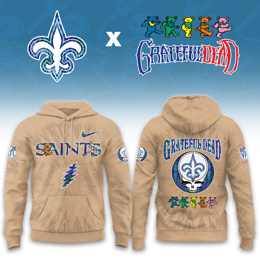 ...New Orleans Saints Grateful Dead Limited Hoodie
