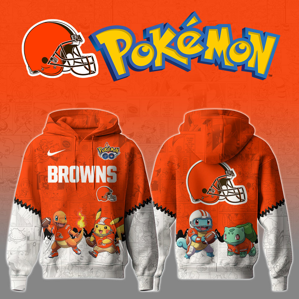 CLE Browns Special Pokemon Limited Edition Hoodie
