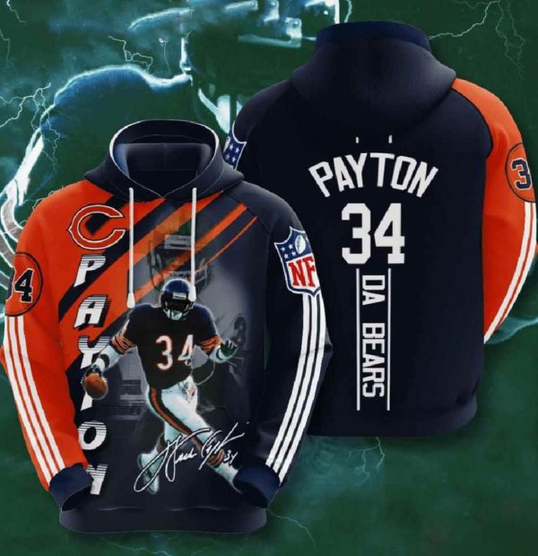 Chicago Bears Nfl Custom All Over Print Hoodie 3D