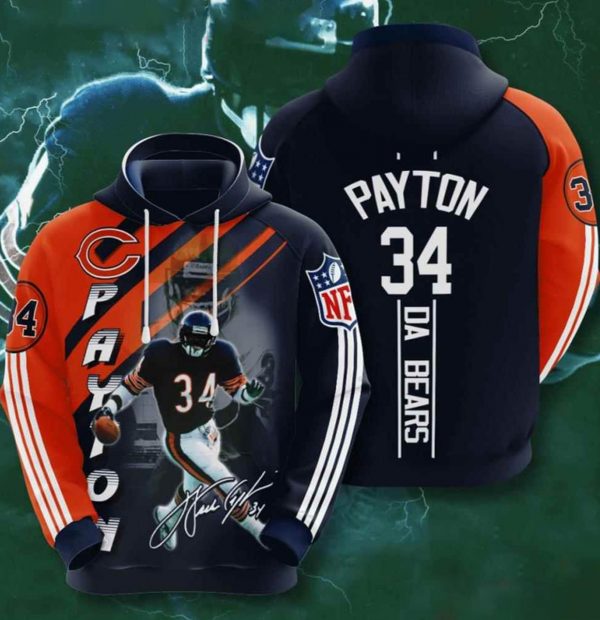 Chicago Bears Nfl Custom All Over Print Hoodie 3D Pullover