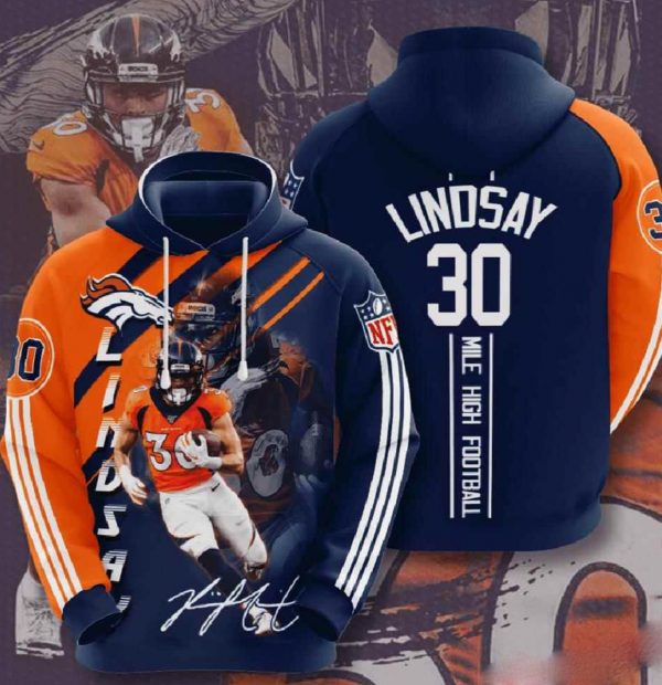 Nfl Denver Broncos 3d Hoodie Lidsay