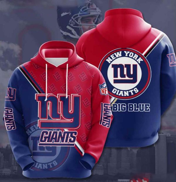 Nfl New York Giants 3d Hoodie New