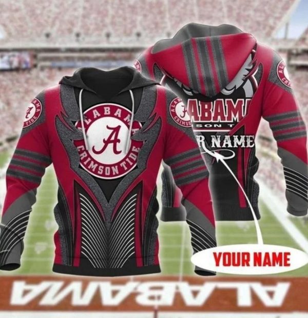 Alabama Crimson Tide 14 Nfl Gift For Fan Personalized 3D Hoodie Bomber Jacket