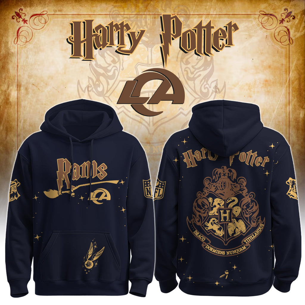 Unisex LAR Rams x Hogwarts Enchanted Crossover Hoodie