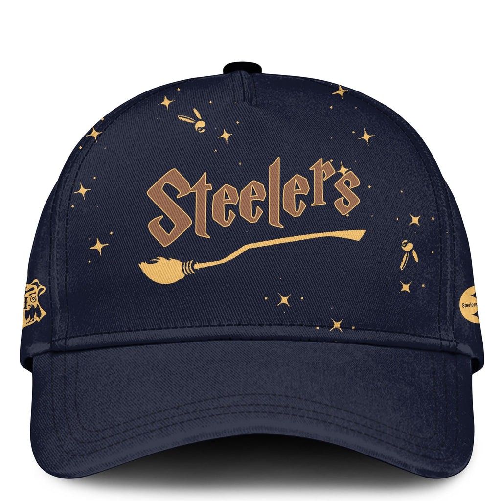Unisex PIT Steelers x Hogwarts Enchanted Crossover Hoodie