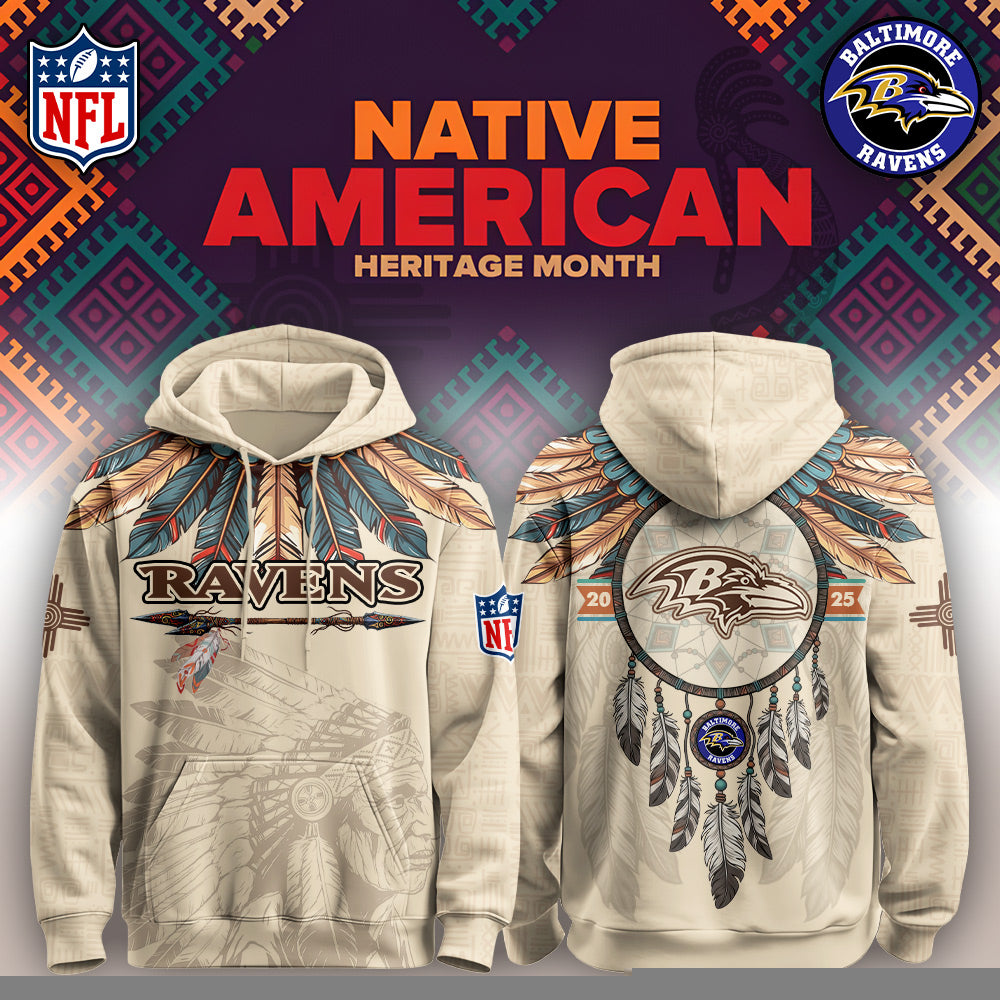 BAL Ravens -Native American Heritage Month Limited Editions Hoodie