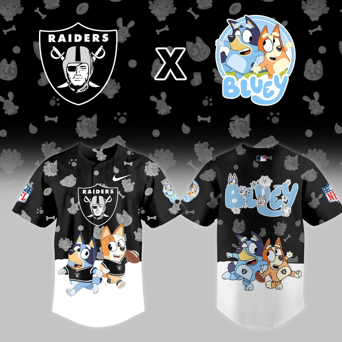 LV.Raiders x Bluey Night Limited Jersey