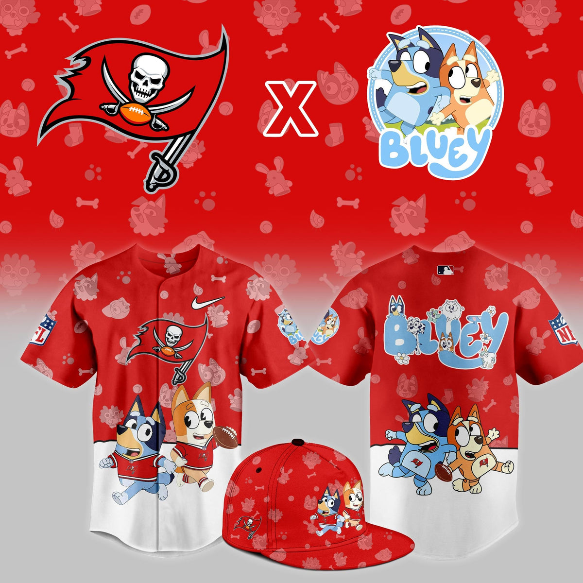 TB.Buccaneers x Bluey Night Limited Jersey