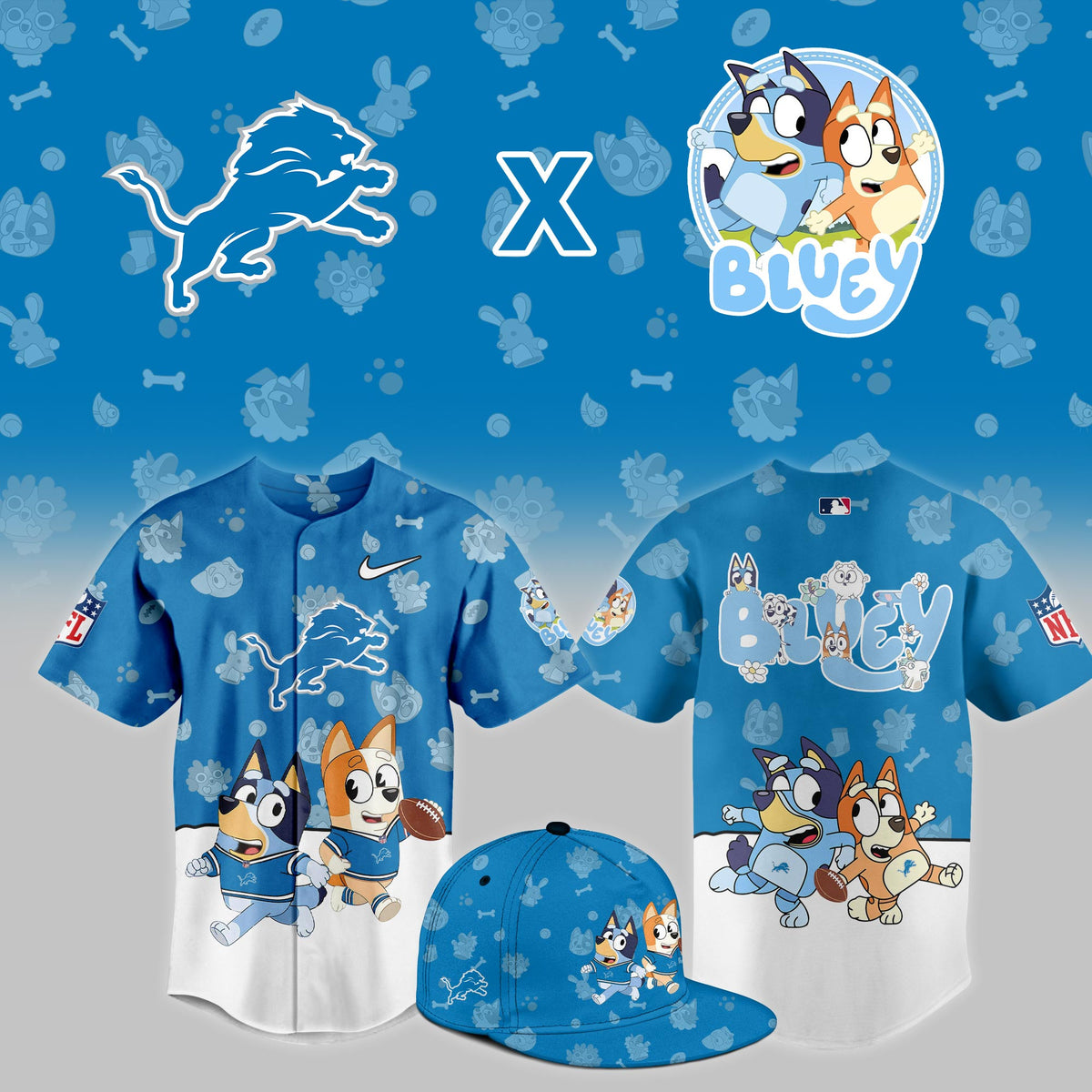 D.Lions x Bluey Night Limited Jersey
