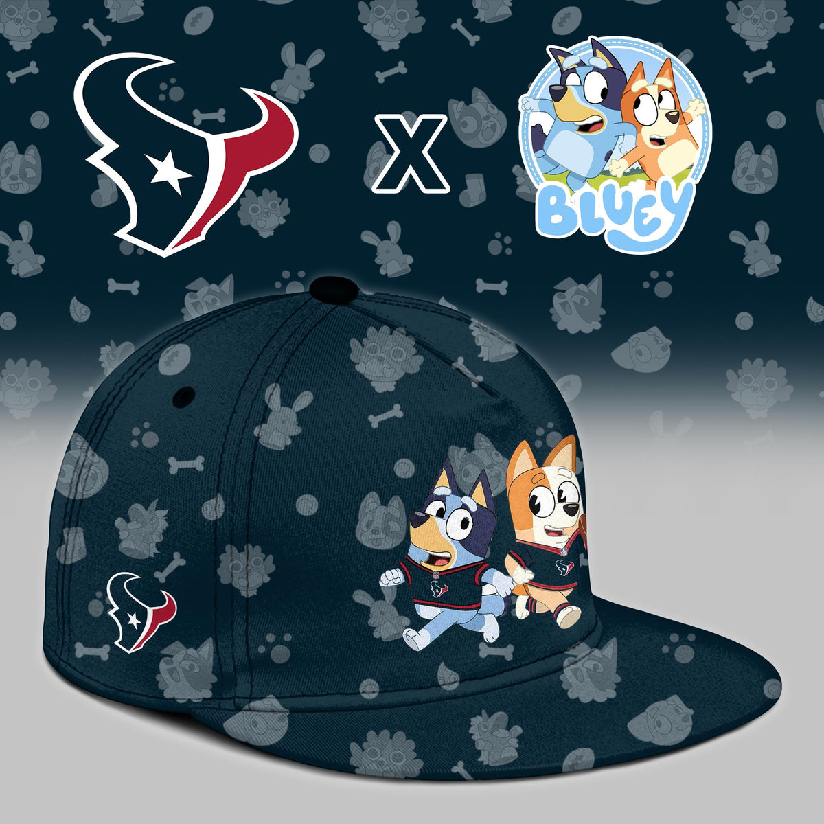 H.Texans x Bluey Night Limited Jersey